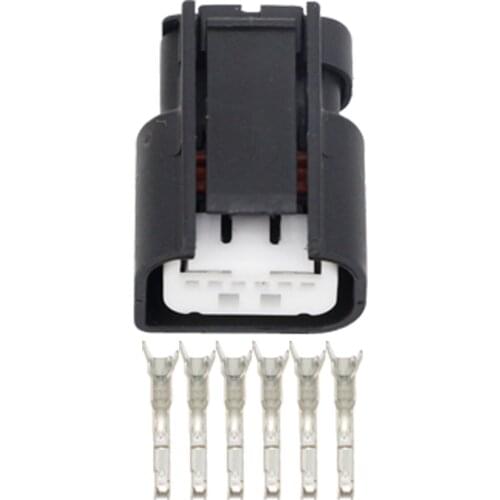 6 Pin Small Aperture Waterproof Connector Plug Car Adapter Plug with Terminal DJ7066B-0.6-21