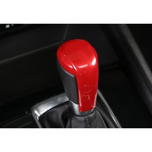 ABS Gear Shift Knob Cover For Mazda2 Demio AT 2018 2019 and CX-5 AT 2015-2019 Auto Handle Head Frame Cover