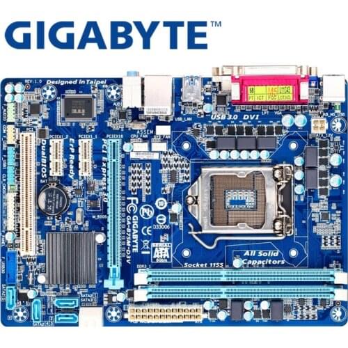 Used,GIGABYTE GA-B75M-D3V Desktop Motherboard B75 Socket LGA 1155 i3 i5 i7 DDR3 32G Micro ATX
