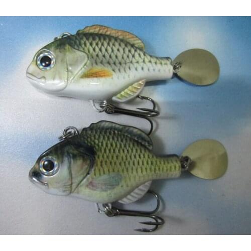 Free Shipping 2Pcs/Lot VIB Spinner Fishing Lures Hard Baits Paillette Spoon Lures Fish Hook Fishing Tackle