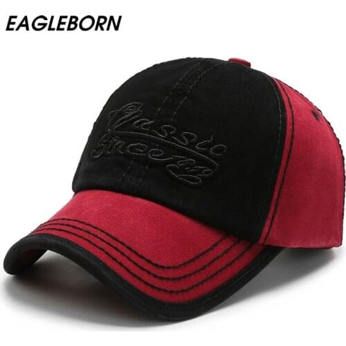 New Men Baseball Cap 3D Embroidery Stitching Caps Outdoor Sports Caps Women Sun Protection Hats Street Casual 58cm Baseball Caps