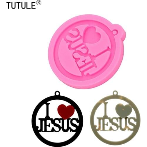 Shiny Glossy JESUS Christian Epoxy Mould,Jesus Pendant Molds,Christ Religion Candy Clay Jewelry,Keychain,Polymer Clay Mold