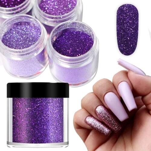 10Ml Sparkly Nail Bulk Fine Glitter Powder For Nail Art Decorations Gradient Shiny Glitter Nail Design Chrome Pigment Manicure