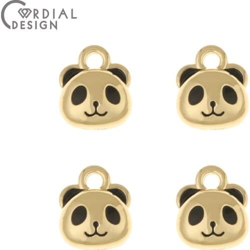 Cordial Design 100Pcs 9*10MM Jewelry Accessorie/Necklace Pendant/Paint Effect/Animal Shape/Jewelry Findings Components/Hand Made