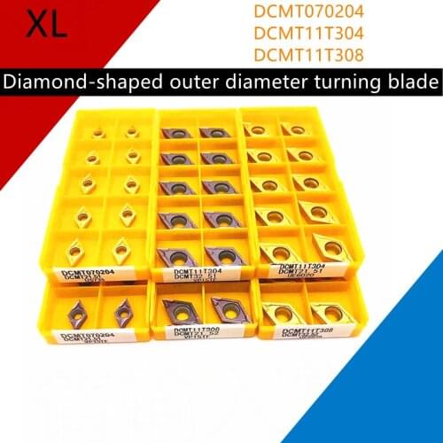 DCMT070204 DCMT11T304 DCMT11T308 Carbide Inserts Internal Turning Tool Metal Lathe Tools CNC Tool Hard Alloy Turning Insert