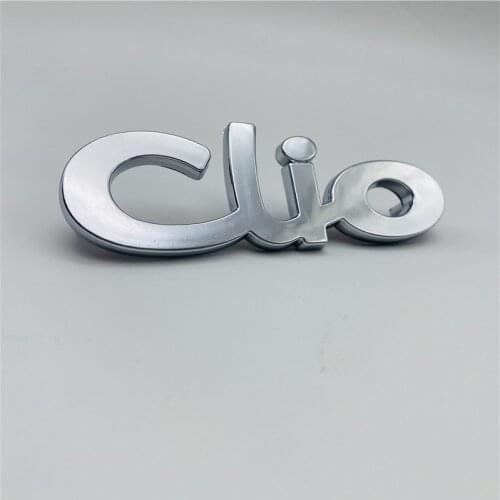For Renault Clio MK2 Trim Emblem With 2 Pins Rear Trunk Logo Nameplate Badge Sign Mark Decals