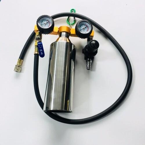 Double Meter Injector Cleaner Tool Non-Dismantle Bottle Repair Tool With Pressure Gauge Universal Auto Car Gasoline Fuel System