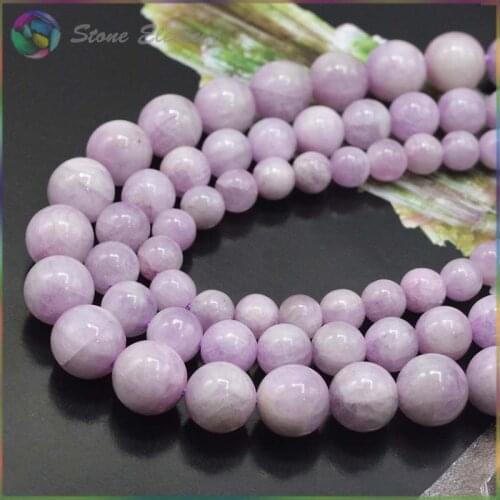 Natural Semi Precious Stone Kunzite / Spodumene Loose Round Beads 6mm,8mm,10mm,12mm