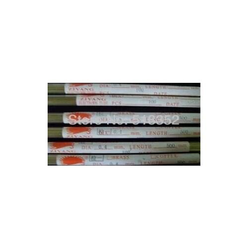 0.4mmx500mm Single Hole Ziyang Brass Electrode Tube for EDM Drilling Machines