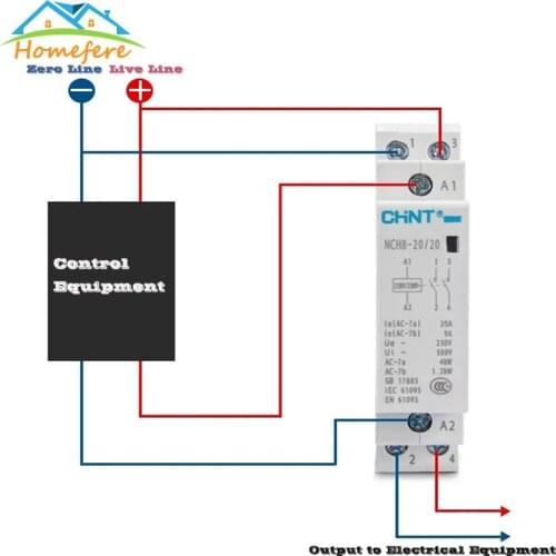 CHINT NCH8-40/40 NCH8-63/40 NCH8-40/40 Din Rail Household AC Modular Contactor for Home