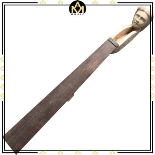 New style Head shape 4/4 3/4 1/2 1/4 1/8 Violin Neck Scroll Violin Head Ebony Fingerboard-893