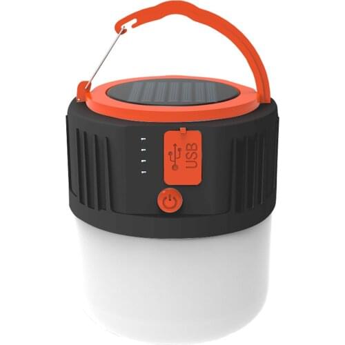 USB Portable lighting Phone Charge Solar Camping Lantern Rechargeable Lamp Waterproof Outdoor Hiking Fishing LED Camping Light