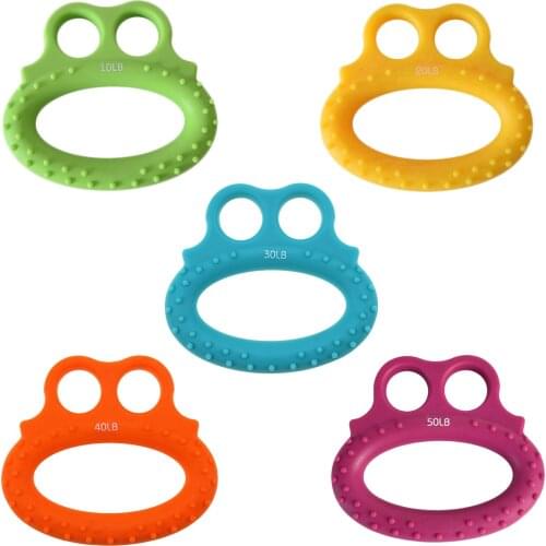 Hand Grip Strengthener Hand Gripper Silicone Finger Expander Exercise Hand Grip Wrist Strength Trainer Finger Exerciser