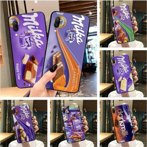 Chocolate Milka Box Phone Case For Vivo Y91c Y17 Y51 Y67 Y55 Y7s Y81 Y19 Y97 Y93 V17 vivos5