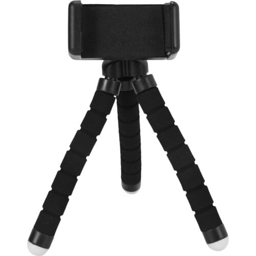 Phone Tripod, Portable And Adjustable Camera Stand Holder With Wireless Remote And Universal Clip For Iphone, Android Phone, Cam