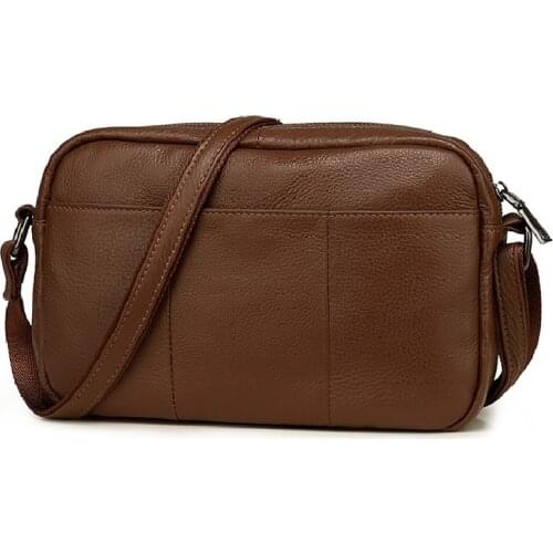 Brand Genuine Leather Crossbody Bag Women Designer Handbags and Purses Casual Shoulder Bags For Ladies Messenger Bag Female Tote