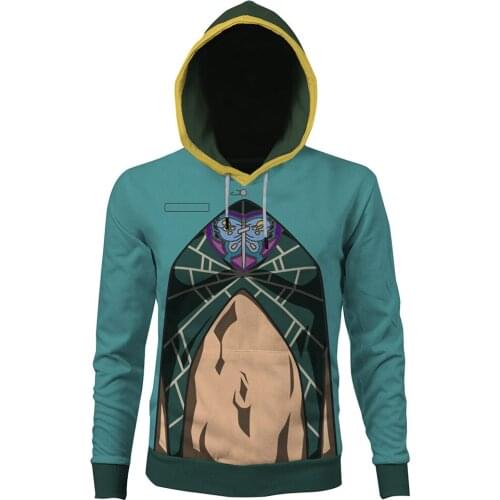 JoJo‘s Bizarre Adventure Jolyne Cujoh Cosplay Hoodie 3D Printed Hooded Sweatshirt Men Women Casual Streetwear Pullover