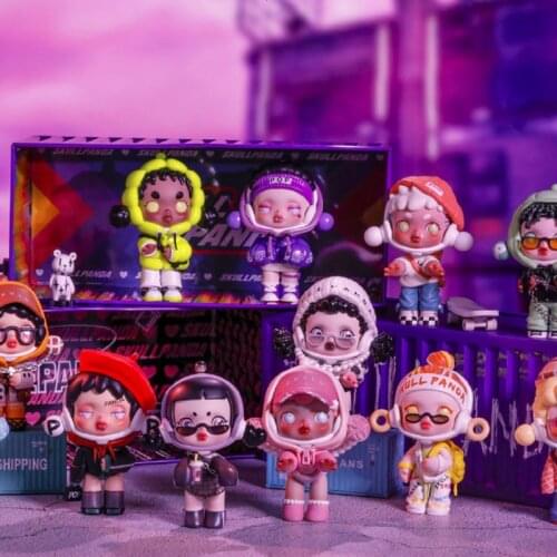 Skullpanda Hypepanda Serie Action Figure Doll Toys Lovely Kawaii Skullpanda Blind Box Room Car Decoration Gifts for Kids Girls