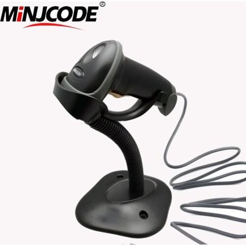 USB Automatic Sence Handheld Barcode Scanner, Bar Code Reader with Hands Free Adjustable Stand Mj2808at