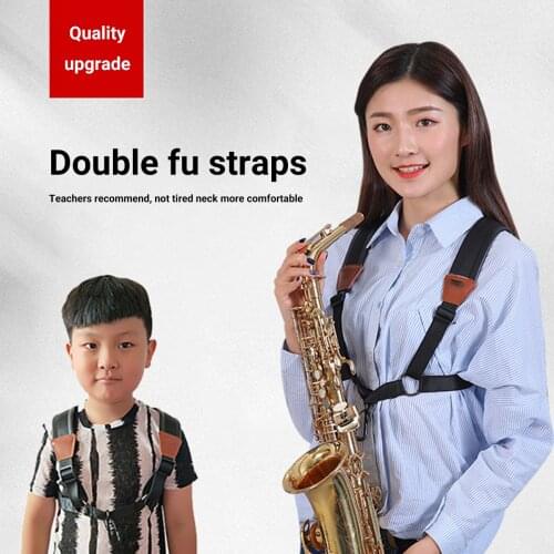 Adult Child Soft Sax Strap Hook Saxophone Shoulder Strap Saxophone Harness For Alto Tenor Soprano Saxophone Parts Accessories