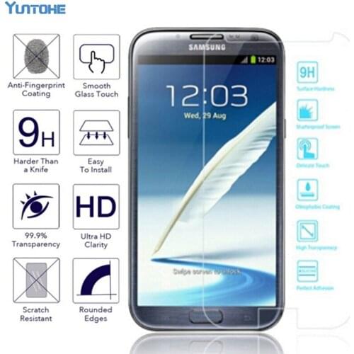Tempered Glass for Samsung Galaxy Note 2 3 4 5 7 N7100 N7102 N9009 N9106V Note4 Edge Mini Screen Protector Glass Film 500pcs