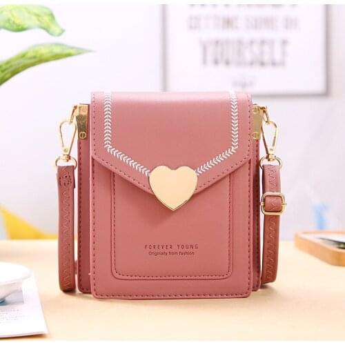 Zipper Buckle Wallets for Women Female Small Crossbody Bags Trendy Retro Square Coin Purse Ladies Mobile Phone Pockets sac femme