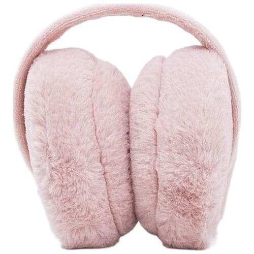 Winter Earmuffs for Women/Girl Warm Earmuffs Fashion Solid Color Fur Earmuffs Soft Fluffy Plush Cold-proof Folding Ear Warmer