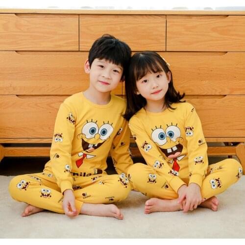 Summer Boys Girls Pajamas Long Sleeve Childrens Clothing Sleepwear Cotton Pyjamas Sets For Kids Pyjama 2-13 Years Old Unicorn