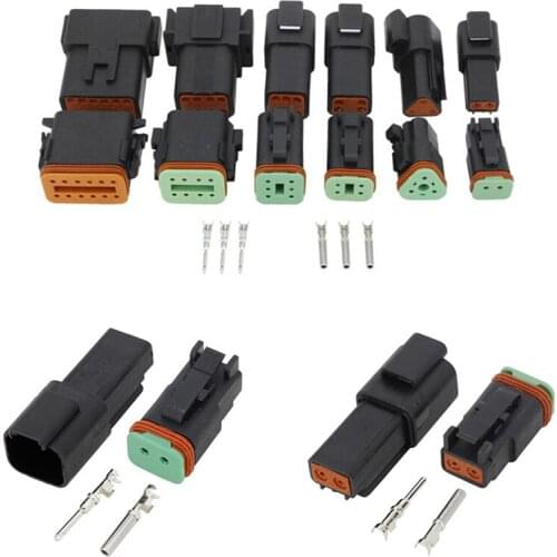 1set Plug Terminals Waterproof Seal Quad Bike Electrical Wire Connector Plug Terminals