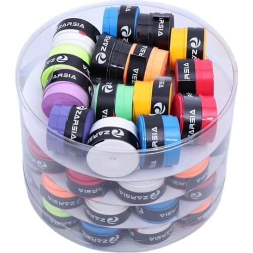 New ZARSIA 10pcs/lot Flat Sticky Tennis Overgrip Squash Badminton Racket Overgrip Hand Glue Anti-slip Sweat-absorbent Wrap Tapes