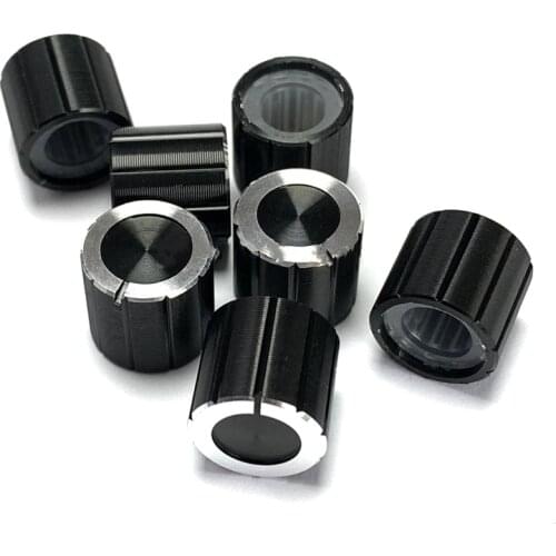 11*10mm Aluminum alloy Potentiometer Knob Encoder Volume Control Knob Audio Knob for Rotary Taper Potentiometer Hole 6mm Knob