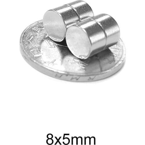 20~250PCS 8x5 mm Small Round Magnet 8mm*5mm Neodymium Magnet Dia 8x5mm Disc Permanent NdFeB Powerful Magnet Strong 8*5 mm N35