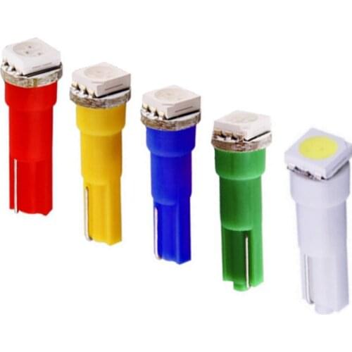 2000PCS T5 37 58 70 73 74 W3W W1.2W SMD 5050 LED Bulbs Auto Dashboard Gauge Instrument Cluster Lights Car Panel Gauge Dash Lamps