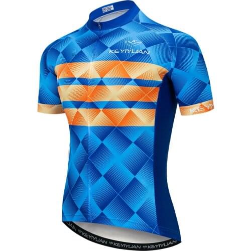 2019 Keyiyuan Cycling Jersey Men Summer Short Sleeve Bicycle Cycling Clothing Quick Dry MTB Bike Jersey Ropa Ciclismo