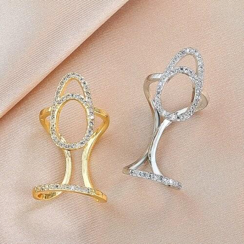 2021 Korean Version Of The New Fashion Design Sense Ins Fingertip Ring For Woman High-End Sense Of Niche Simplicity