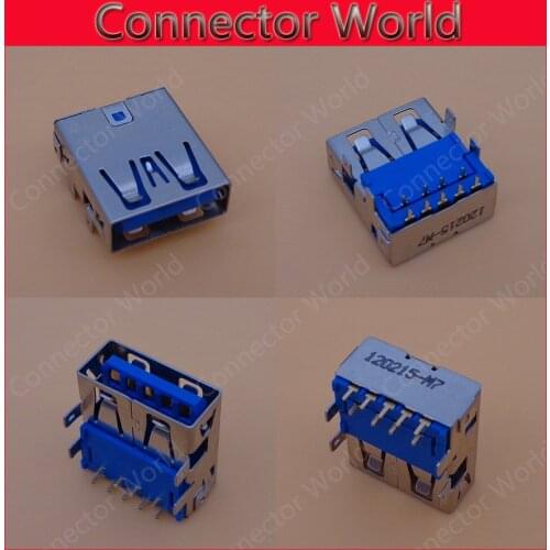 5-50pcs/lot Common New Original 3.0 USB Connector USB JACK for DELL Lenovo Sumsung Toshiba Fujitsu Laptops USB mother seat usb