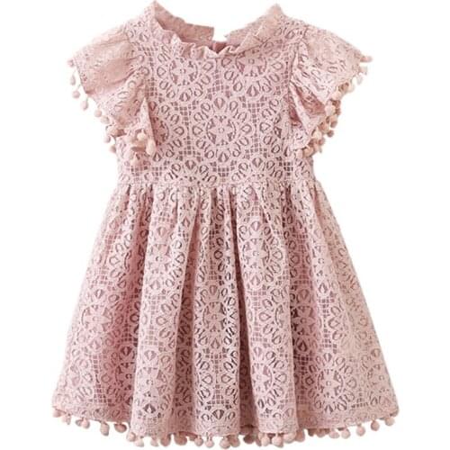 Toddler Kids Girl Ball Gown Dress Girl Summer Lace Dress 2 4 6 7 8 Year infant Dresses Birthday Party Dress Children Clothing
