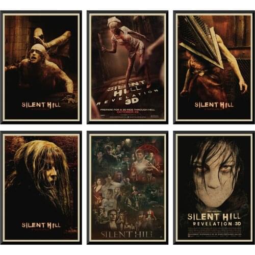 Silent Hill Posters Movie Wall Stickers Kraft Paper Paper Prints High Definition Home Decoration Livingroom Bedroom 42X30cm