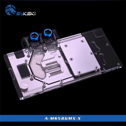 Bykski A-MS58GMX-X GPU Water Cooling Block for MSI RX580 ARMOR GAMING X