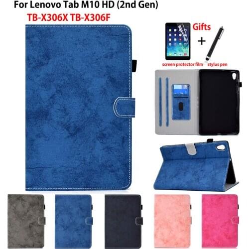 Case For Lenovo Tab M10 HD 2nd Gen TB-X306X TB-X306F 10.1" Cover Funda Tablet Sleep Wake Protector Flip Stand Shell Capa +Gift