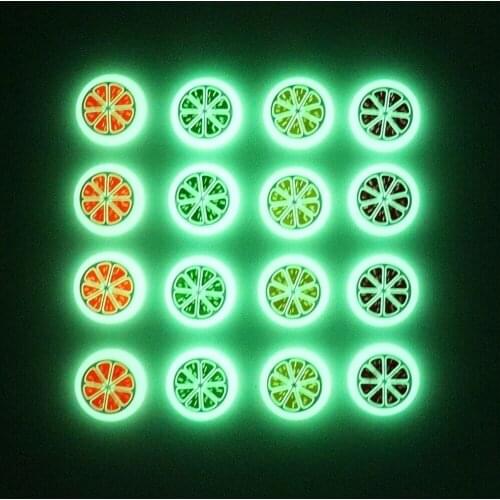 For Nintendo Switch Lite Joystick Analog Thumb Stick Grip Rocker Caps Cover 4X Luminous Button Lemon Grapefruit