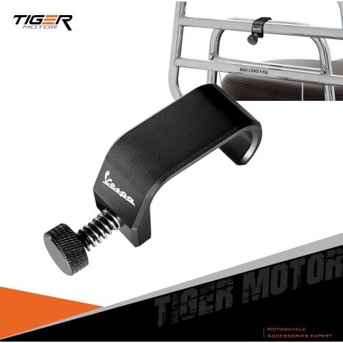 For Vespa Scooter GTS LX LXV Sprint Primavera 50 125 250 300 Motorcycle Rack Lock Hook Frame Crotchet Grips