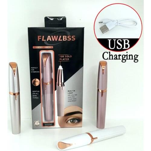 Electric Eyebrow Trimmer Makeup Painless Eye Brow Epilator Mini Shaver Razors Portable Facial Hair Remover For Women Depilator
