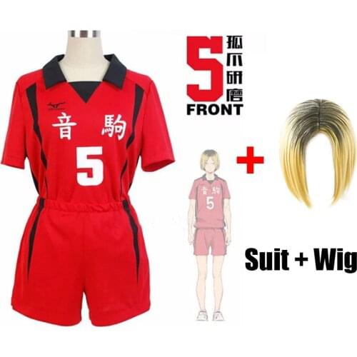 Haikyuu!! Nekoma High School cosplay costume No 1 Tetsurou Kuroo no 5 Kenma Kozume cosplay Jersey Sports Wear Uniform Size S-XXL