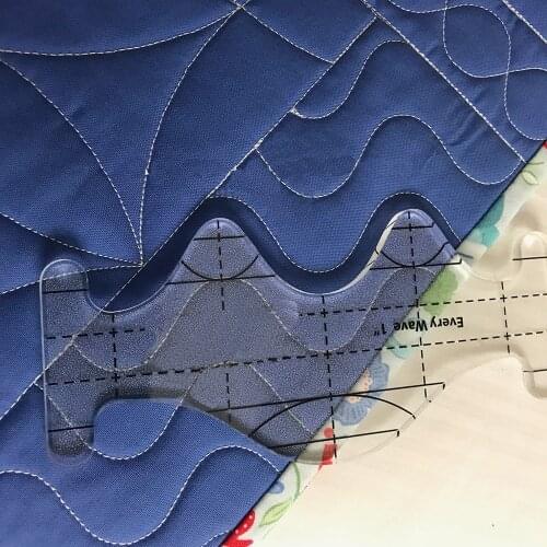 Quilters template Ruler Wave ruler temlate set for domestic sewing machine 1 set = 3pcs #QTSKEW3