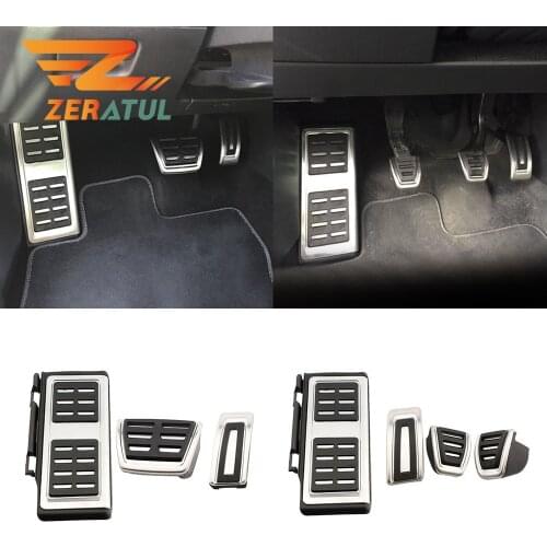 Zeratul Car Pedals Pedal Pad Cover for Audi A3 8V Sportback Cabrio Limousine S3 RS3 for Skoda Octavia 5E A7 Rapid Seat Leon