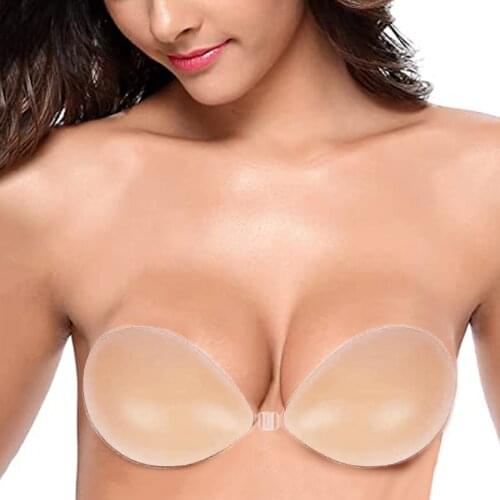 Chest Stickers Women Bras New Silicone Invisible Poly Bra, Wedding Dress, Daily Breast Underwear Brassiere Sostenes De Mujer