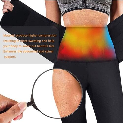 Neoprene Sauna Slimming Waist Fat Control Belts Pant Body Shaper training Hot Sweat Pants Double Compression Gym Thigh Shapewear