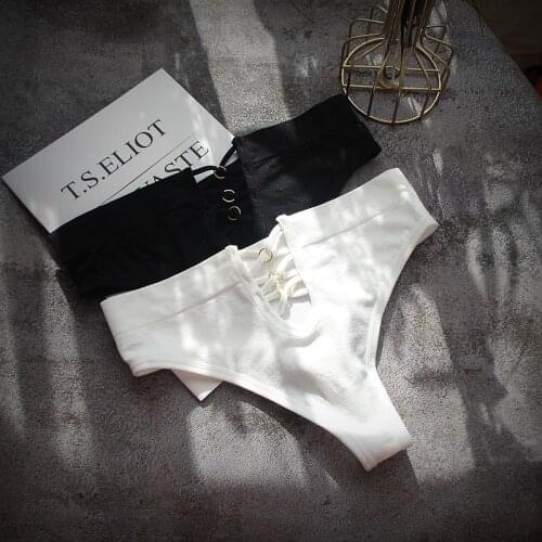 New Womens Underwear Panties Cotton Sexy Fitness Gym Thongs Soft Low-waist G-String Breathable Comfortable Fashion Lingerie