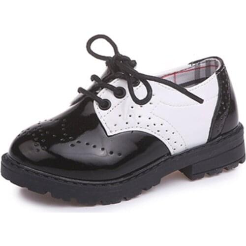 Autumn Kids Shoes For Boys Shoes British Style Childrens Casual Sneakers PU Leather Fashion Shoes Hot